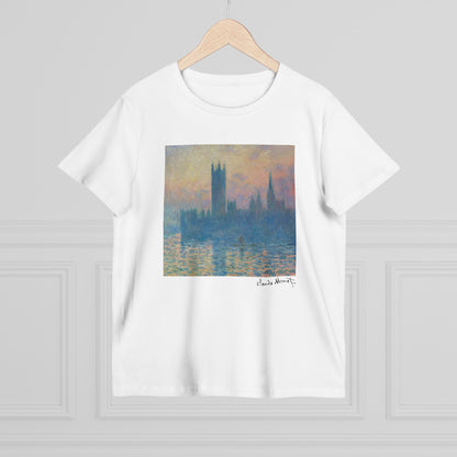 Monet Print T-Shirt - The Houses of Parliament, Sunset