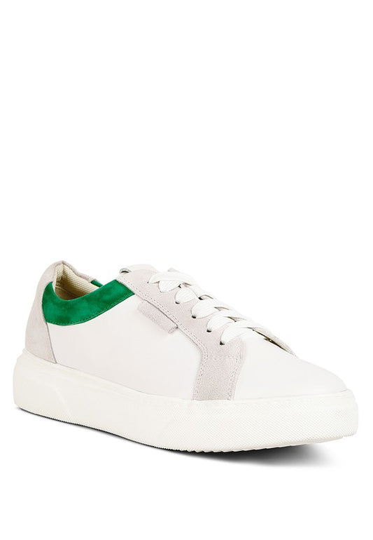 Endler Genuine Leather & Suede Color Block Sneakers