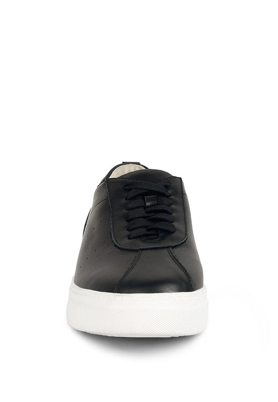 Magull Genuine Leather Lace Up Sneakers