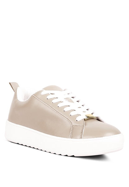 Rouxy Faux Leather Sneakers