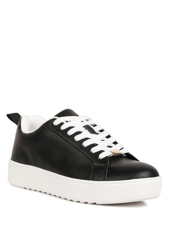 Rouxy Faux Leather Sneakers