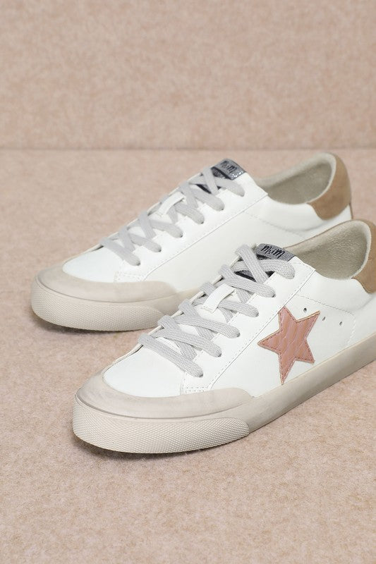 Star Lace-up Low Top Sneakers