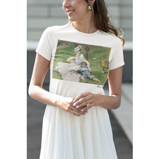 Renoir Print T-Shirt - Madame Monet and Her Son