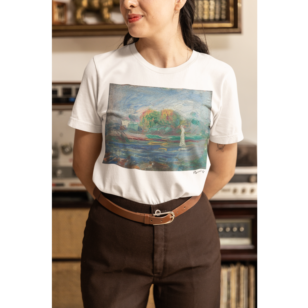 Renoir Print T-shirt - The Blue River