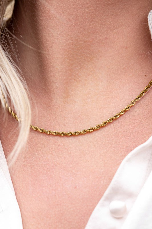 Luxe Gold Rope Chain - 20in