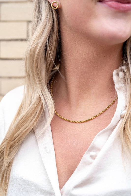 Luxe Gold Rope Chain - 20in