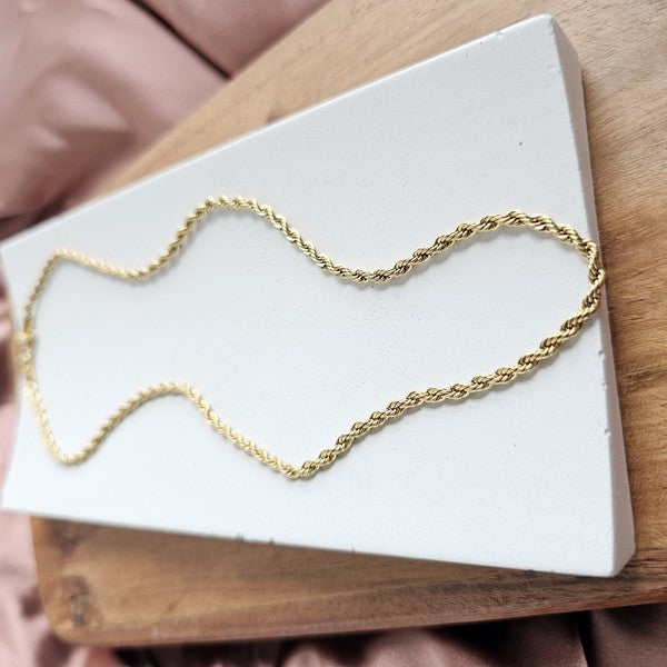 Luxe Gold Rope Chain - 20in