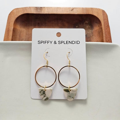 Iris Earrings - Sage