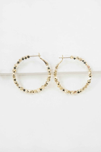 Pixeled Hoop Earrings