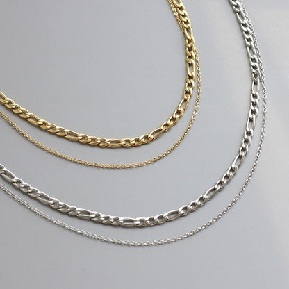 Double layer Figaro Chain Necklace