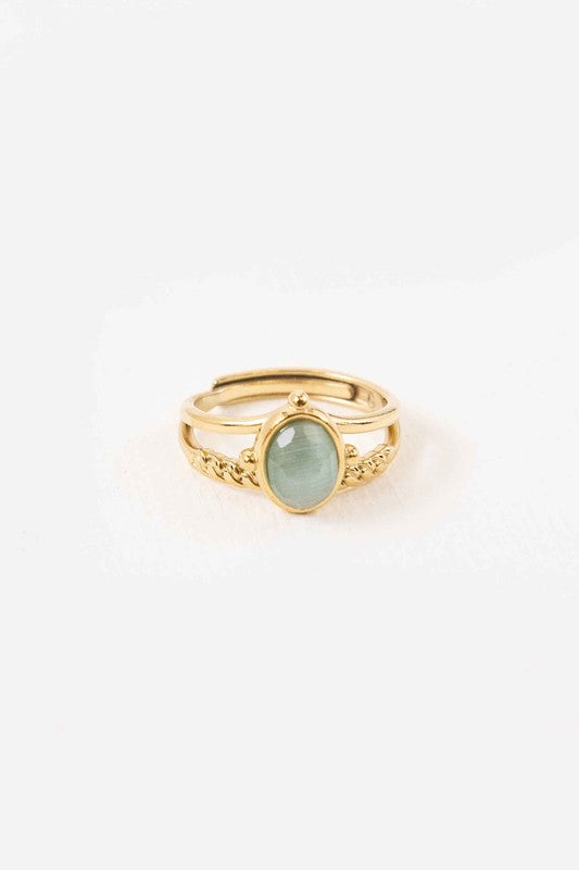 Seamoss Adjustable Ring