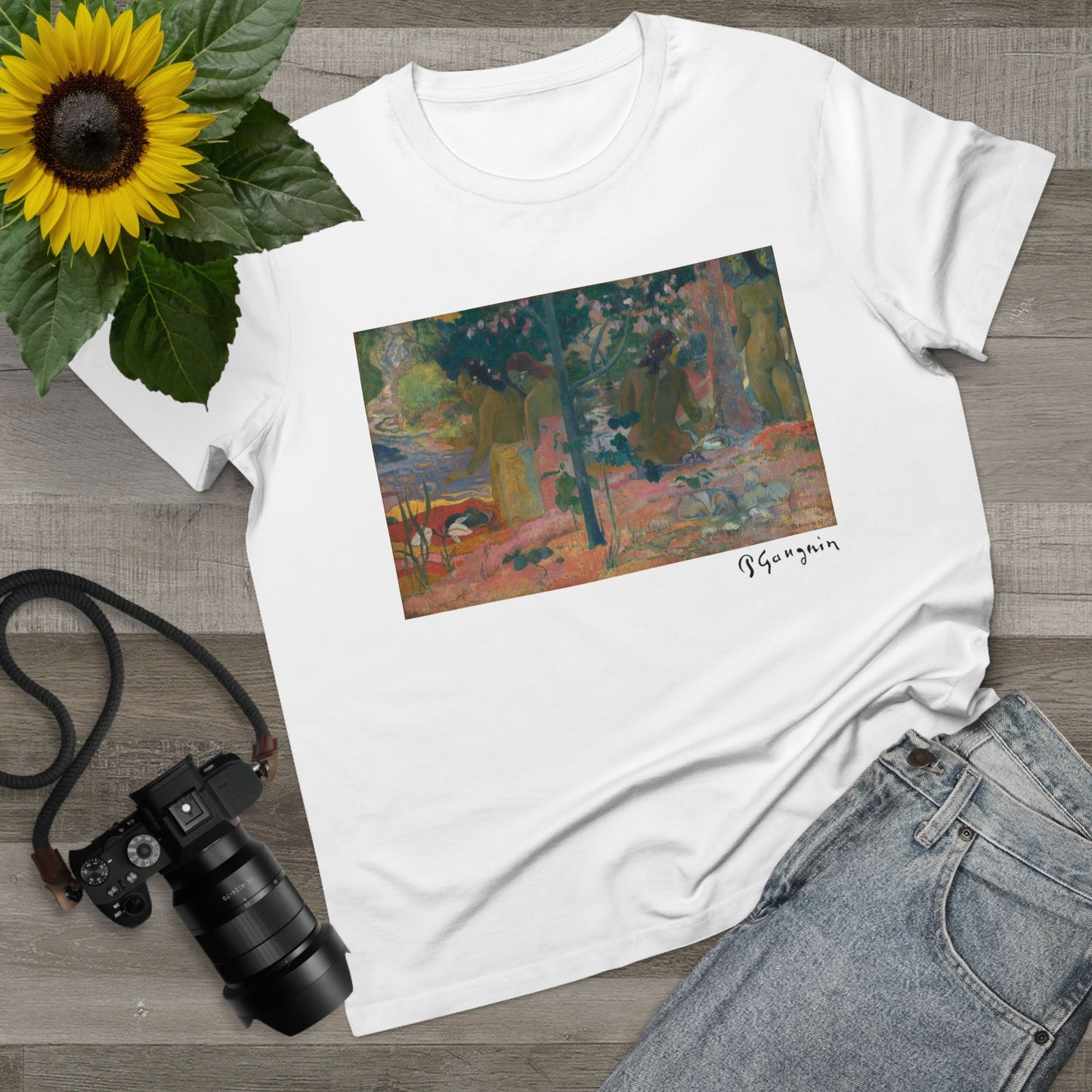 Gauguin Print T-Shirt - The Bathers