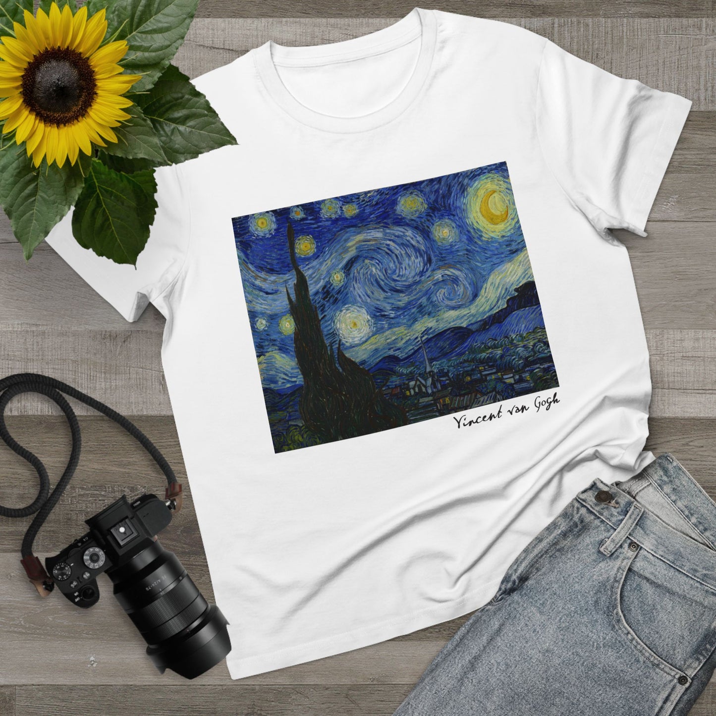 Van Gogh Print T-Shirt - Starry Night