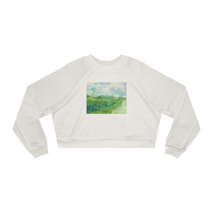 Van Gogh Print - Cropped Sweatshirt