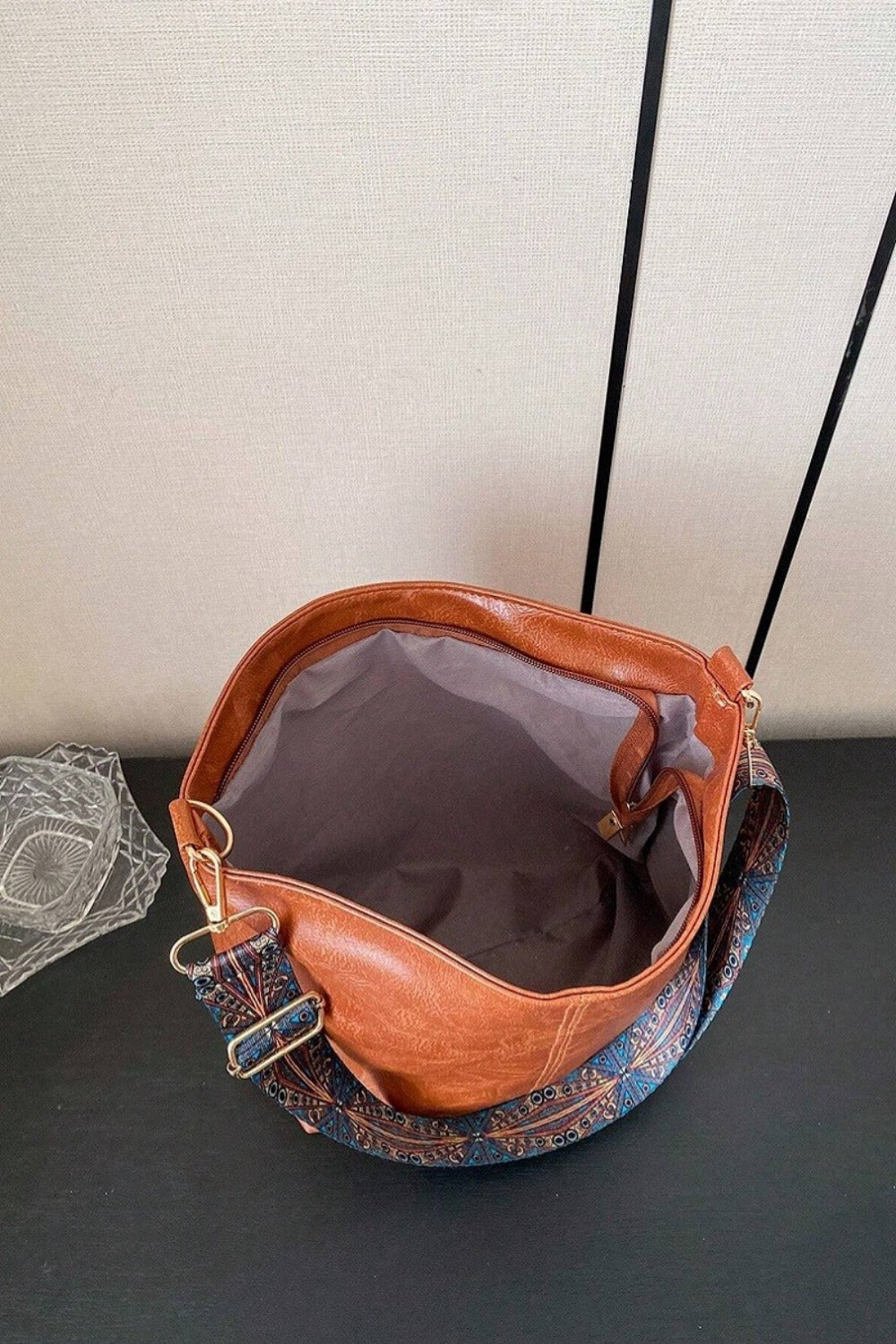 Boho Vegan Leather Crossbody Bag