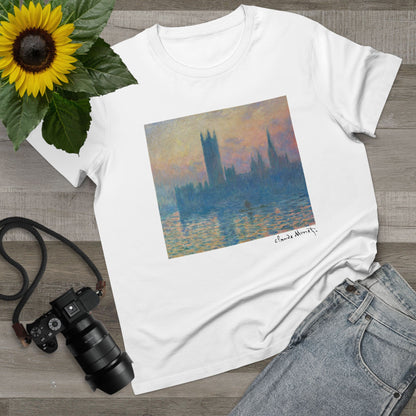 Monet Print T-Shirt - The Houses of Parliament, Sunset