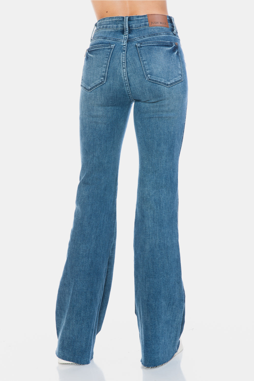 Judy Blue Tummy Control Cut Hem Flare Jeans