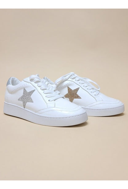 Low-top Rhinestone Sneakers