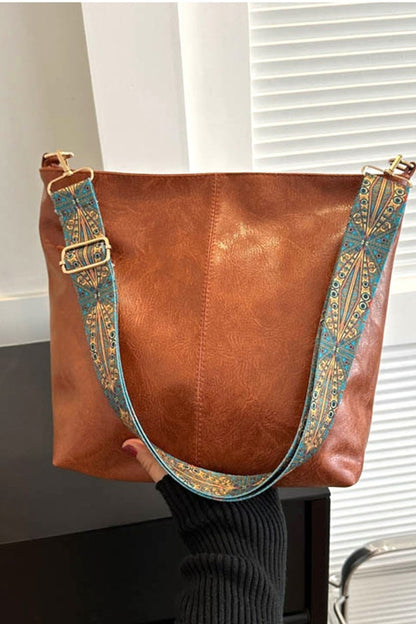 Boho Vegan Leather Crossbody Bag